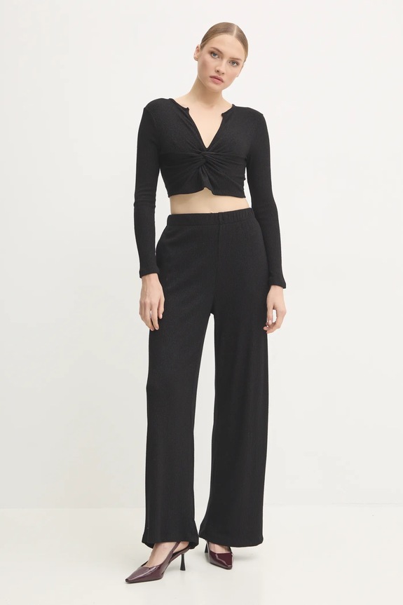 Komplet Answear.LAB pletivo crna L8847.L8848