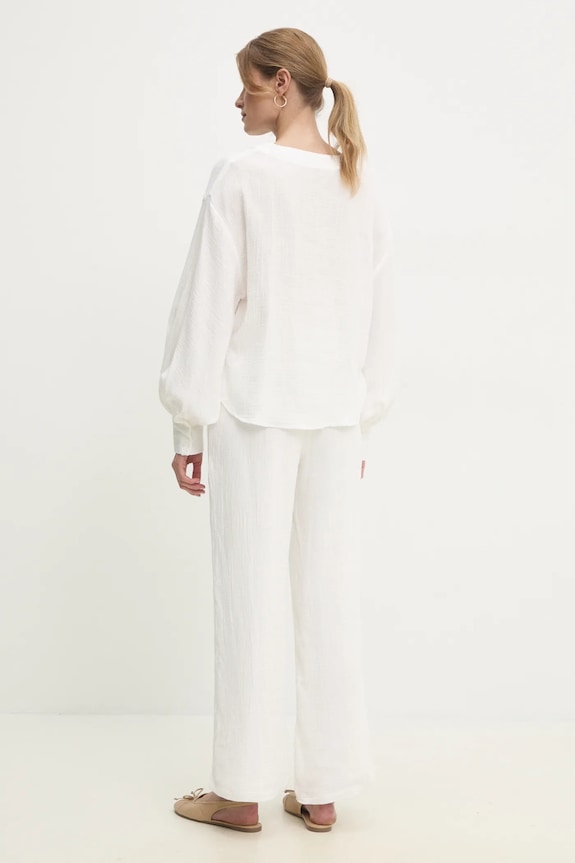 Bavlněná souprava Answear.LAB 8873AB.FKK bílá WW25