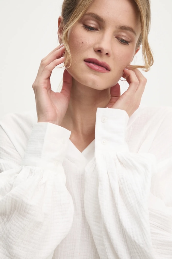 Bavlněná souprava Answear.LAB 8873AB.FKK bílá