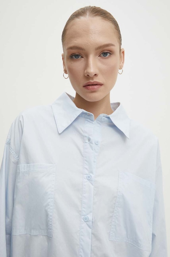 Answear.LAB koszula bawełniana 43026A.fh niebieski