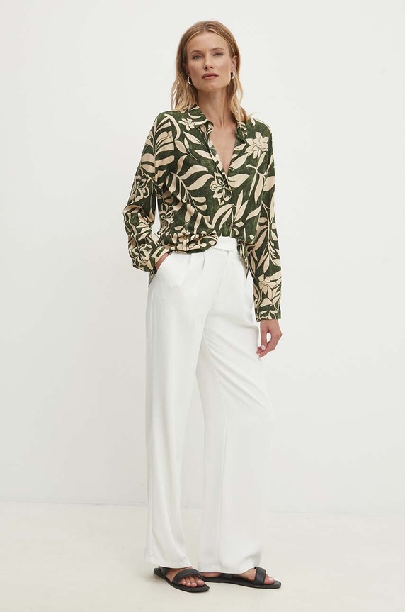 Answear Lab koszula A080575.hh zielony WZ24