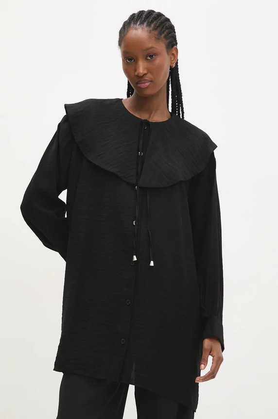 Srajca Answear.LAB črna hay1.tos