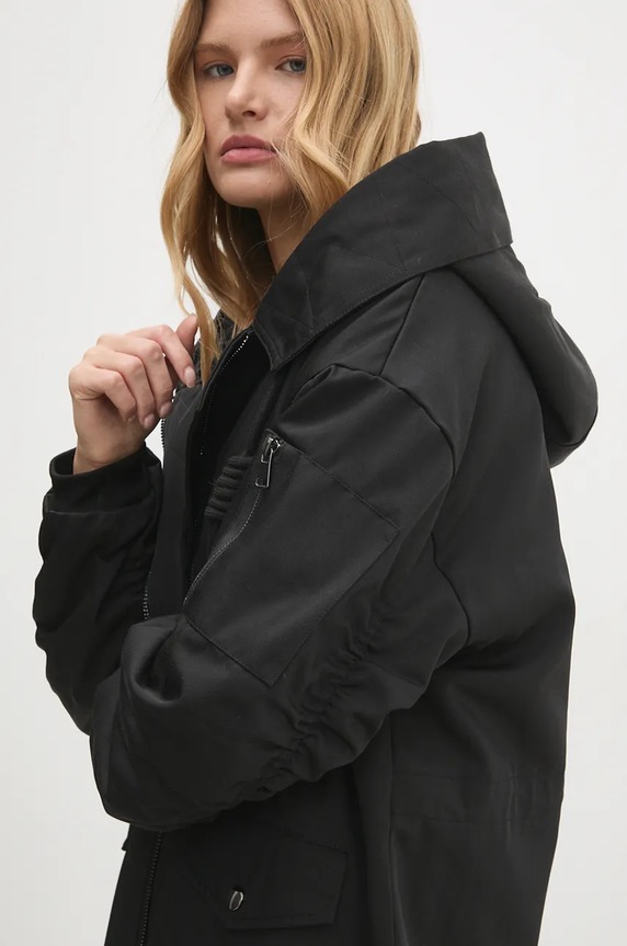 Bunda Answear.LAB LD057.hos čierna