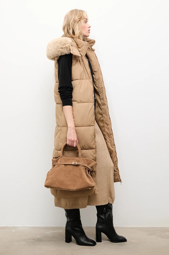 Answear.LAB bezrękawnik LJK.JEWELSGIL2.ums beżowy WW25