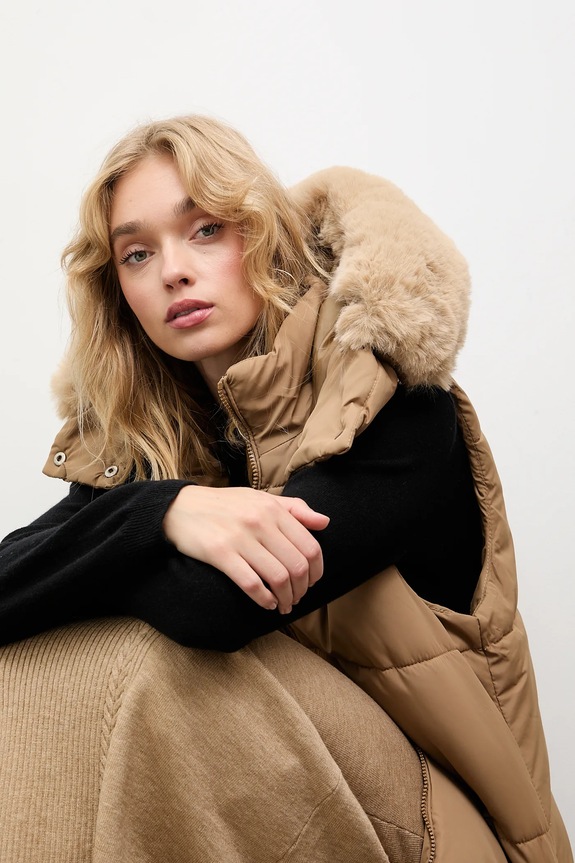 Answear.LAB bezrękawnik LJK.JEWELSGIL2.ums beżowy