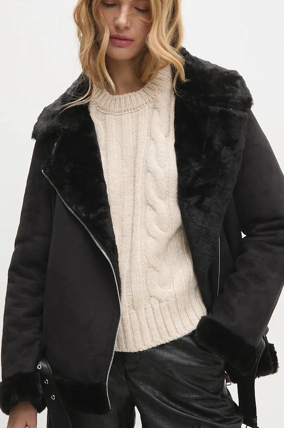 Яке Answear.LAB LJK.BLACKOUTBLK.ums черен