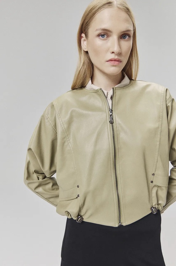 Jakna Answear.LAB bez tople podstave zelena 160662.tos