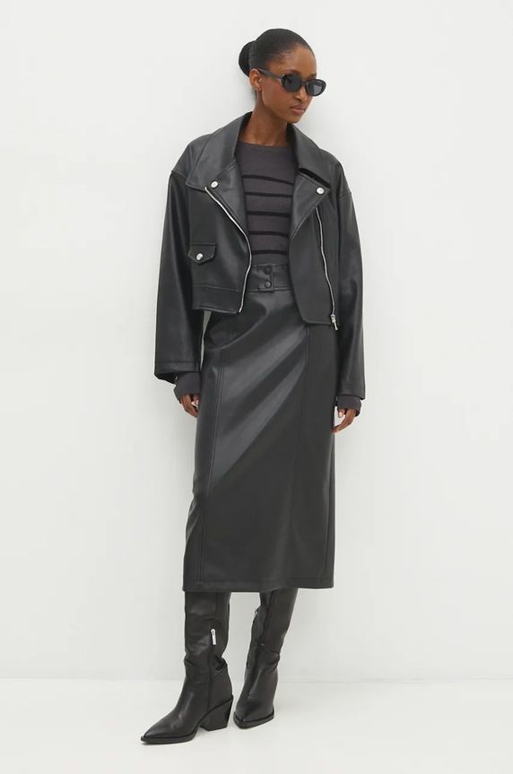 Answear.LAB kurtka b9602.IKK czarny WZ24