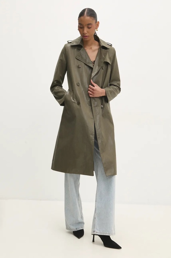 Шлифер Answear.LAB pk2625c.ilk зелен WZ24