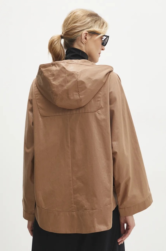 Odzież Answear.LAB kurtka pk2780.ilk beżowy