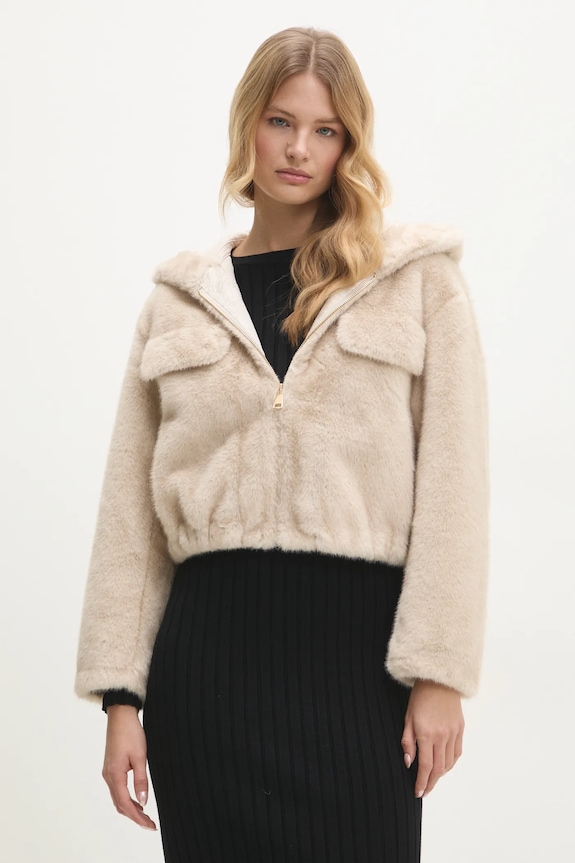 Bunda Answear.LAB oversize béžová a260.ilk