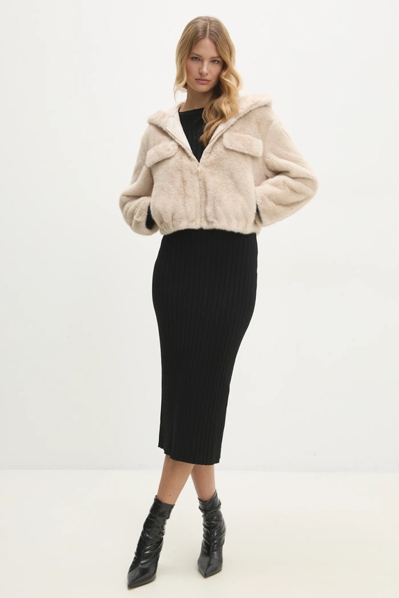 Bunda Answear.LAB a260.ilk béžová WW25