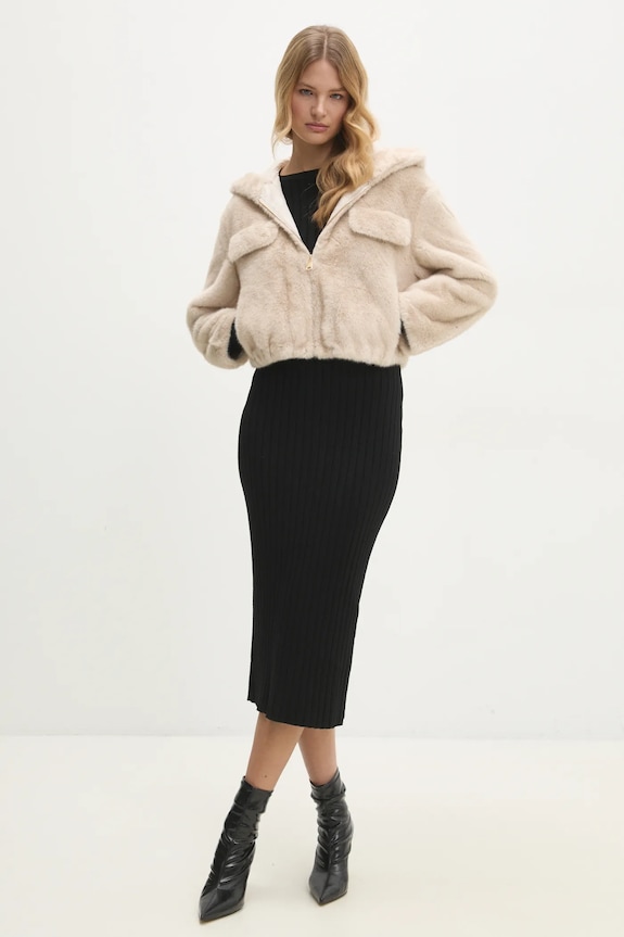 Bunda Answear.LAB a260.ilk béžová WW25