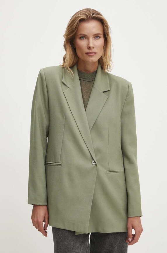 Answear.LAB giacca tessuto verde 19719.th