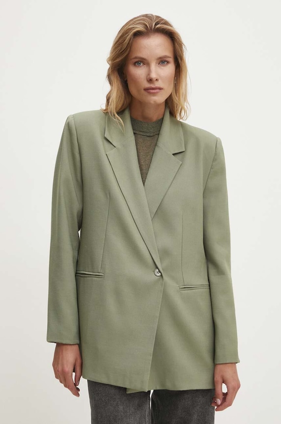 Answear.LAB giacca tessuto verde 19719.th