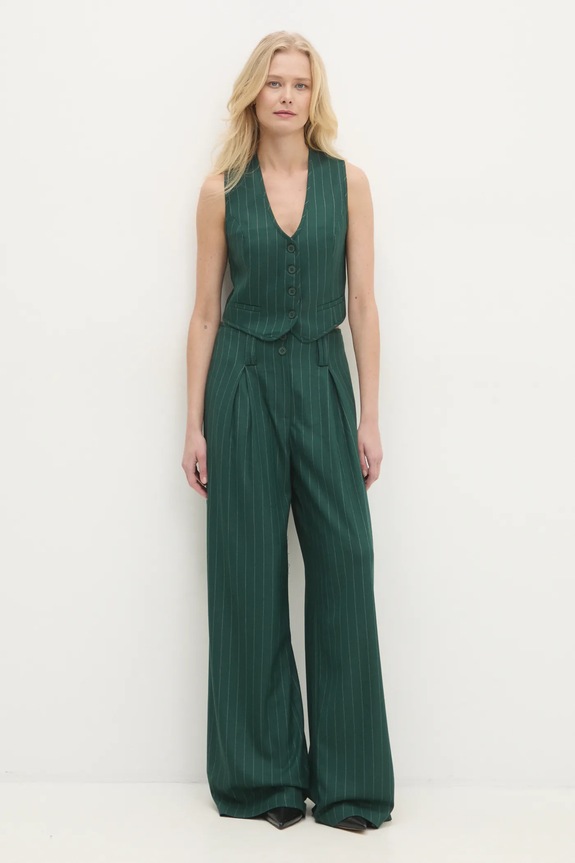Prsluk Answear.LAB W24W.LF.120505.tos zelena WW25
