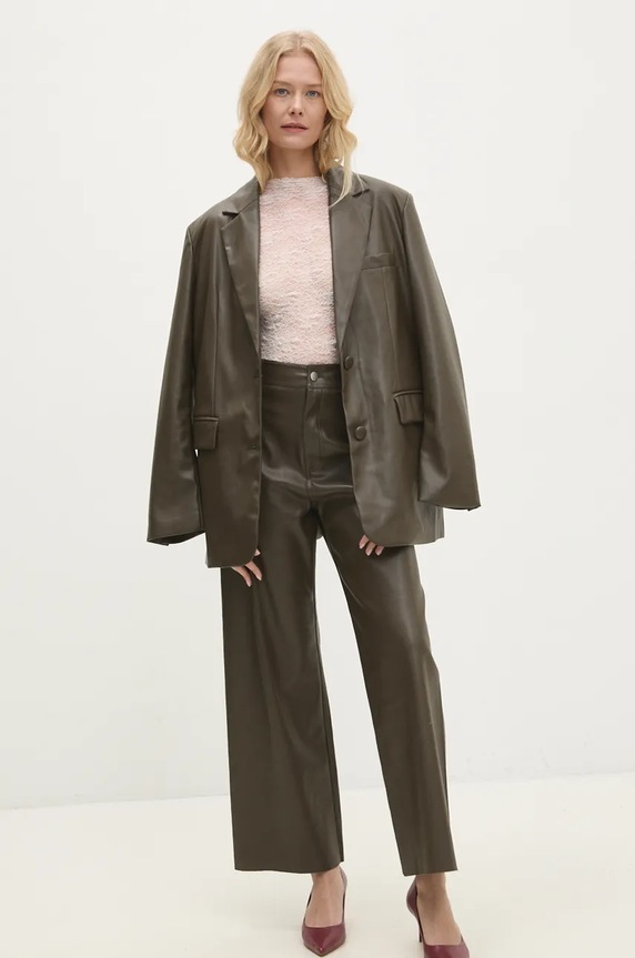 Answear Lab sacou 9209.ILK verde WZ24
