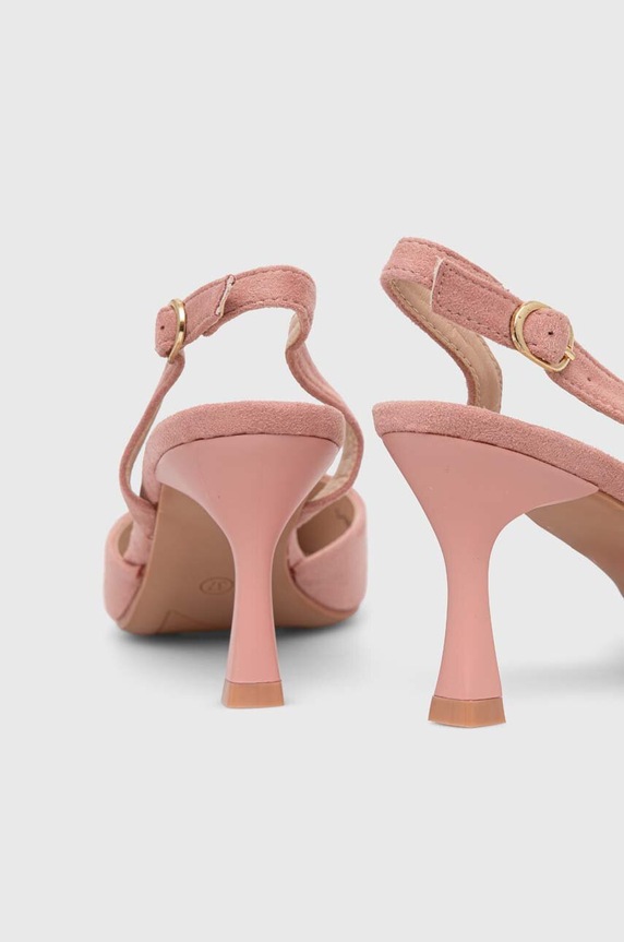 Answear Lab pantofi cu toc roz J189A.HKK