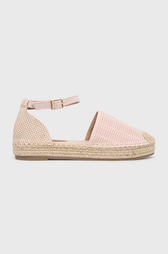 Answear Lab espadryle platforma różowy 7173.HWK
