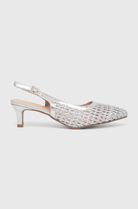 Γόβες Answear.LAB 5-8 cm ασημί 90555.ijs