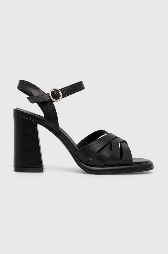 Answear Lab sandały słupek czarny m062.IKK