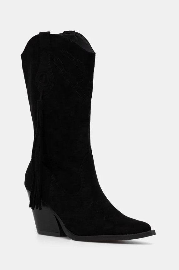 Answear Lab kowbojki słupek czarny 2000.HWK