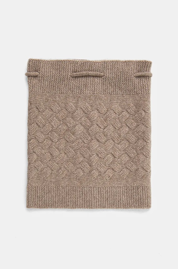 Vlněný nákrčník Answear.LAB pletenina béžová 1058.cms