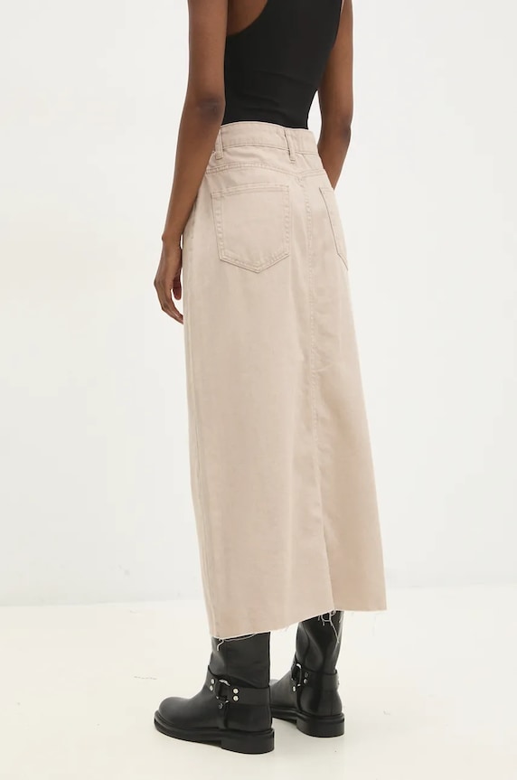 Odzież Answear.LAB spódnica jeansowa 3063.TKK beżowy