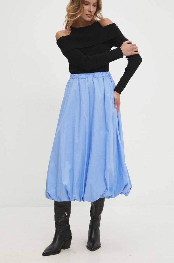 Answear Lab spódnica 67055.ims niebieski WZ24