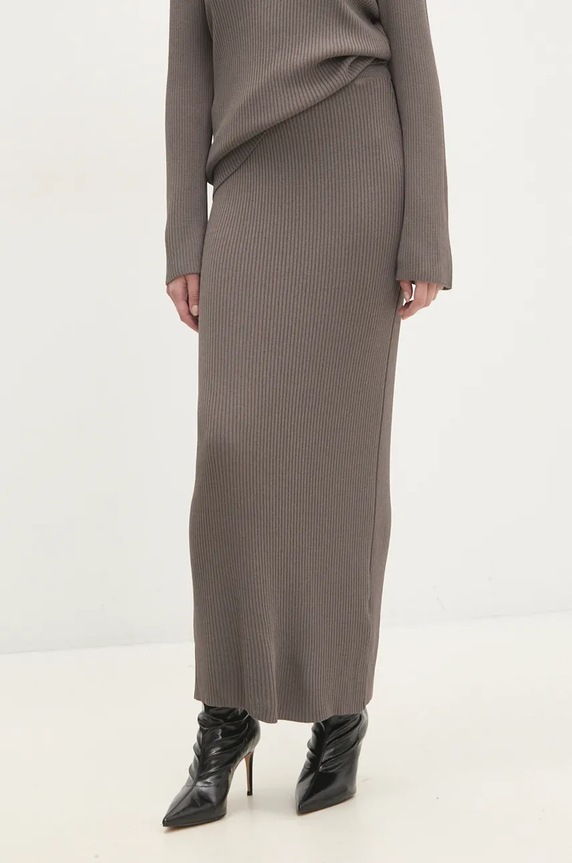 Answear.LAB spódnica casual brązowy 90439.sp.ilk