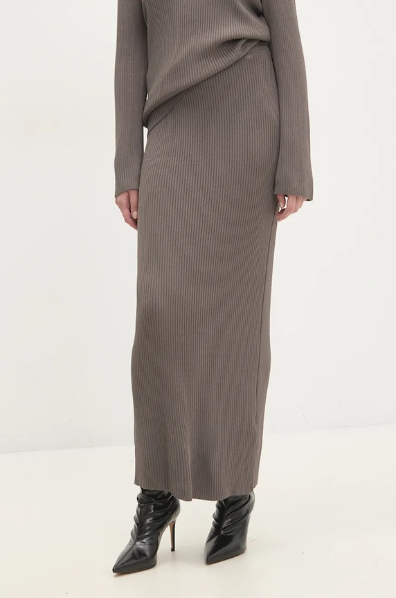 Answear.LAB spódnica casual brązowy 90439.sp.ilk
