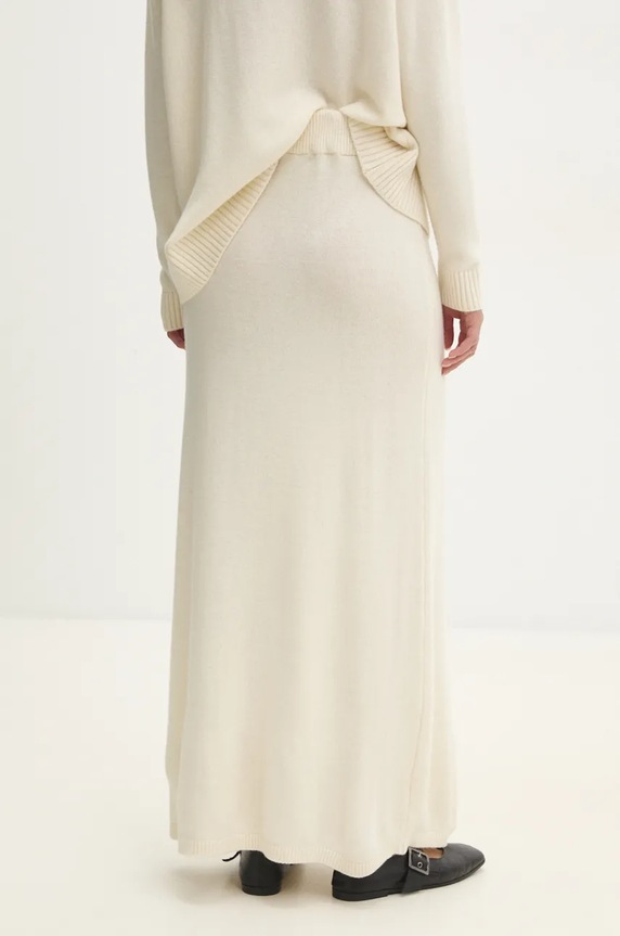 Odzież Answear.LAB spódnica wełniana 9656.IKK beżowy