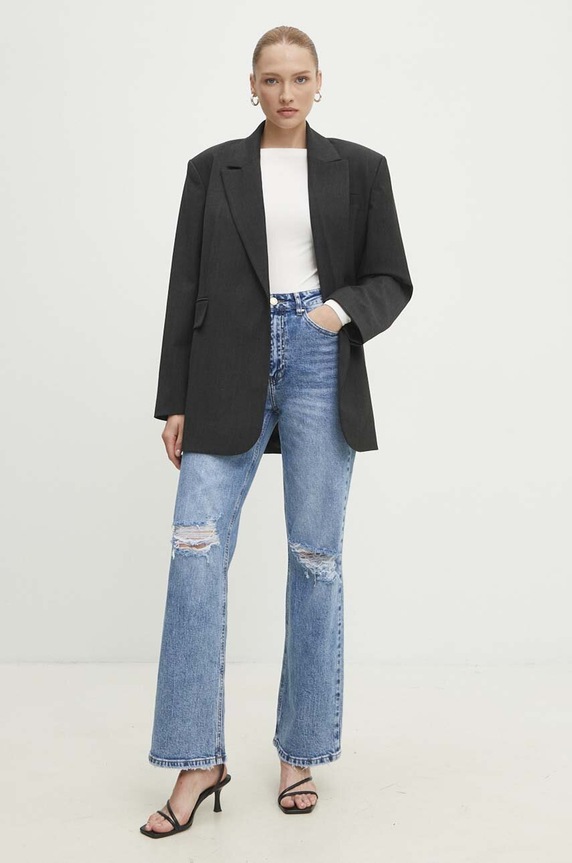 Answear.LAB jeansy W33291.hms niebieski WZ24