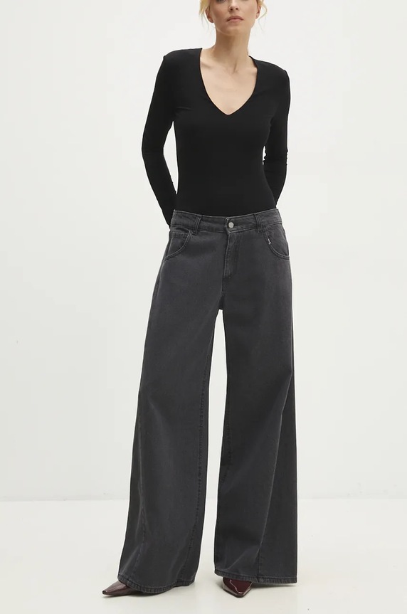 Answear.LAB jeansy czarny dp036.IKK