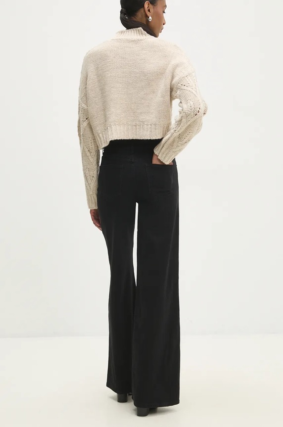 Answear Lab jeansy czarny N2287.hos