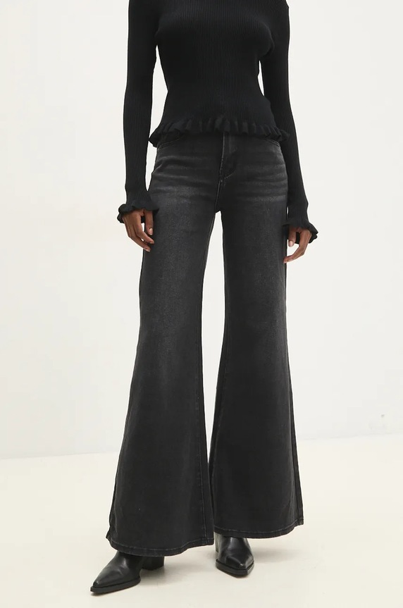 Answear Lab jeansy czarny 23567.ILK