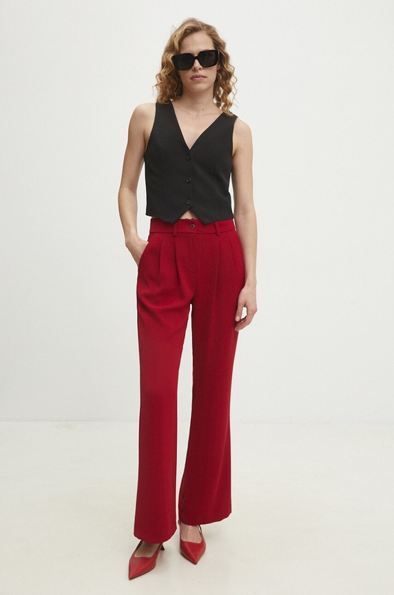 Answear.LAB pantaloni hu6578.fh rosso WZ24