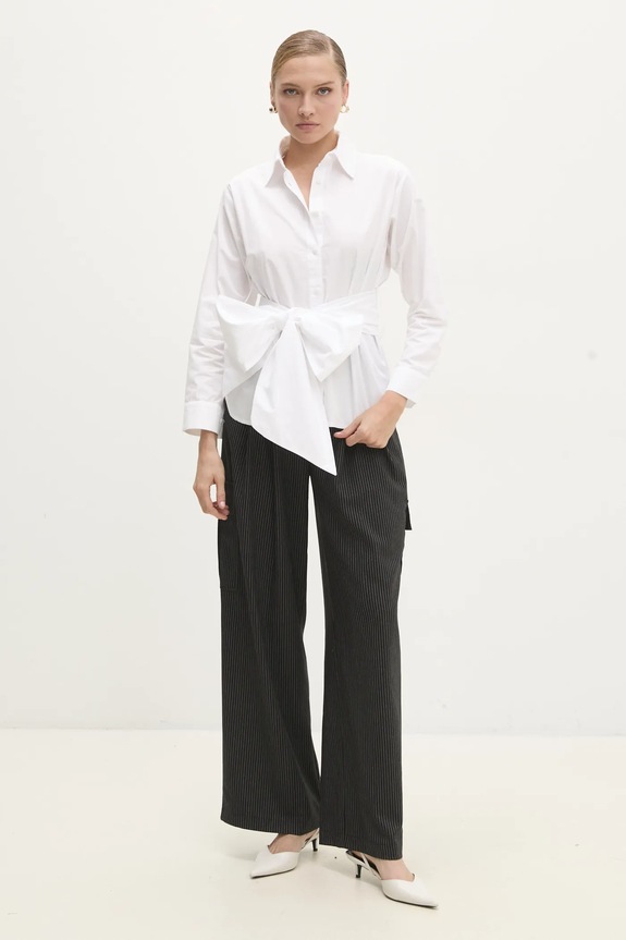Answear Lab pantaloni W24W.LF.031228.tos negru WW25