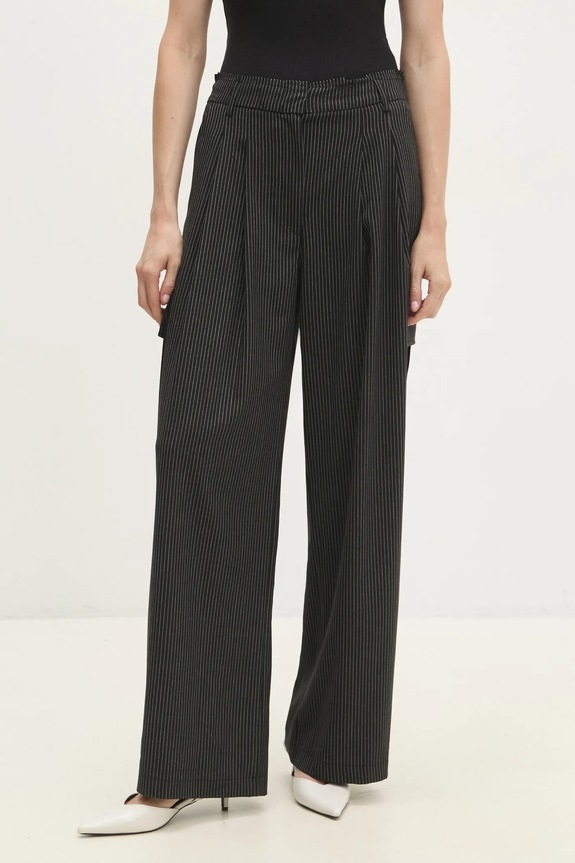 Answear Lab pantaloni negru W24W.LF.031228.tos