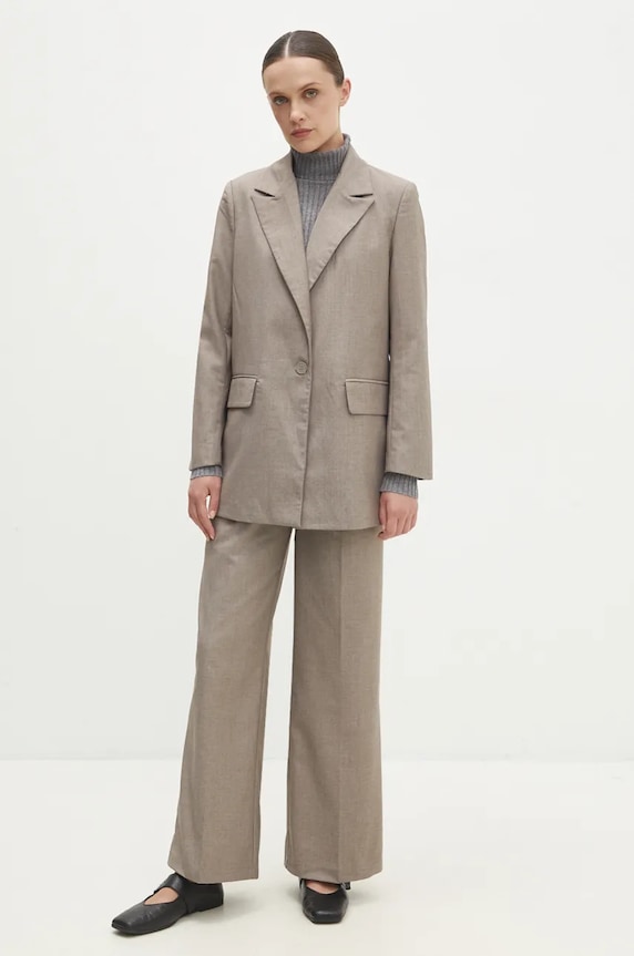 Hlače Answear.LAB vk8031.flk bež WZ24