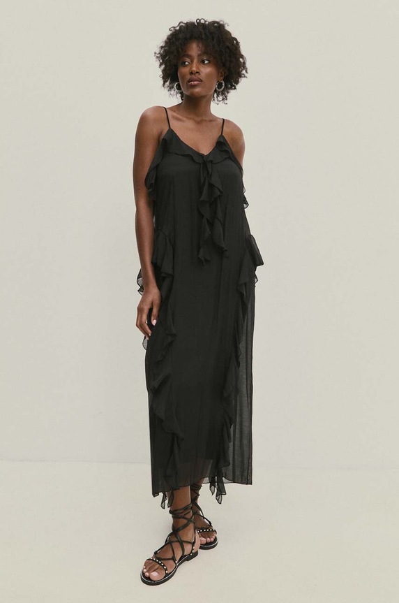 Answear Lab sukienka d825.ijs czarny WZ24