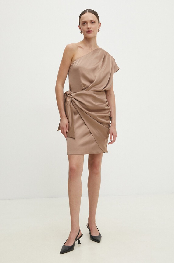 Answear.LAB sukienka 57596.tjs brązowy WZ24