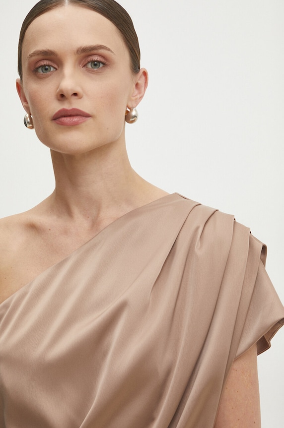 Answear.LAB sukienka 57596.tjs brązowy