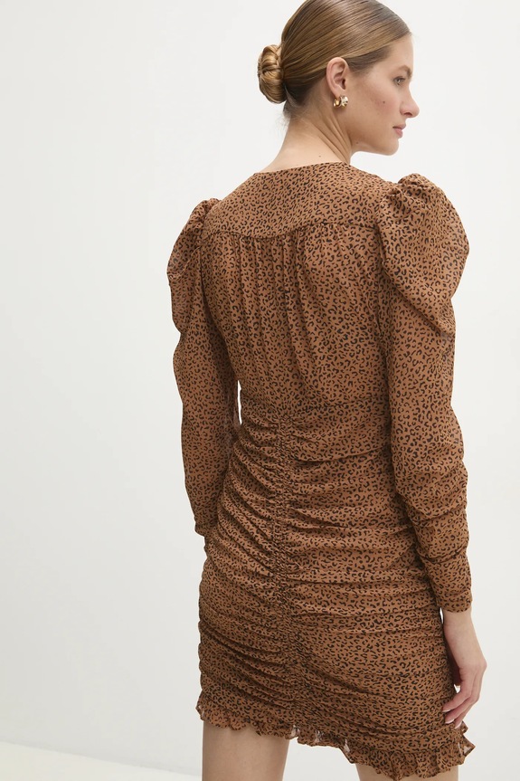 Odzież Answear.LAB sukienka S07802.hos brązowy