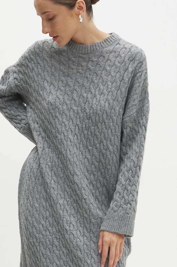Answear Lab rochie gri 231041.tos.