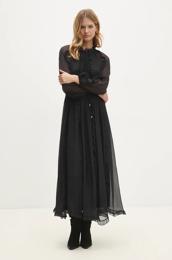Answear Lab rochie 845.ilk negru WZ24