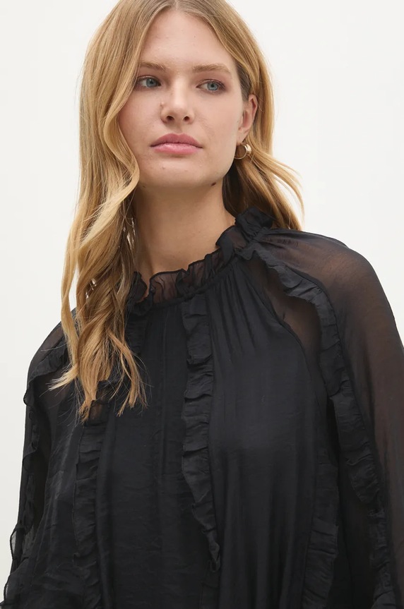Answear Lab rochie negru 845.ilk