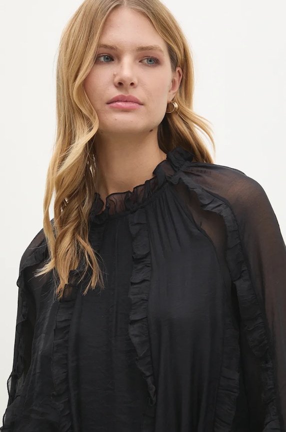Answear Lab rochie negru 845.ilk