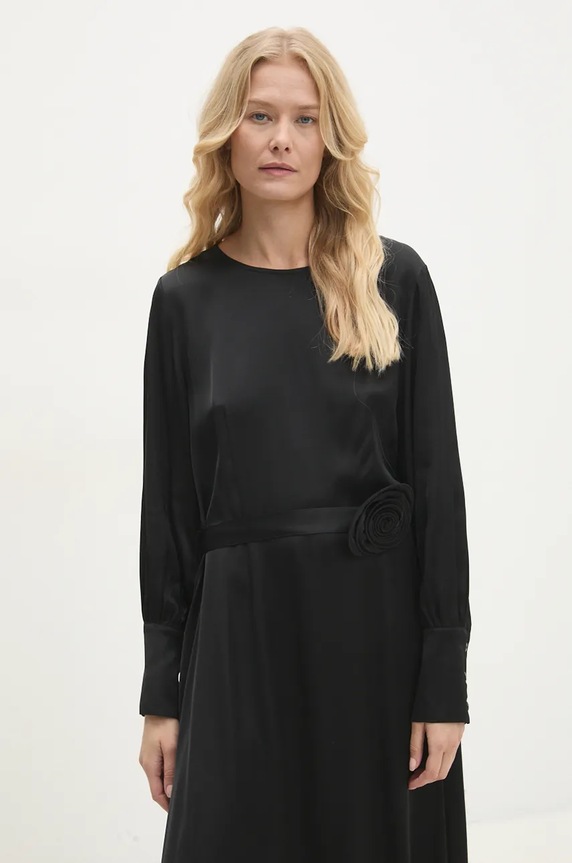 Answear.LAB sukienka ed020368.ilk czarny WZ24
