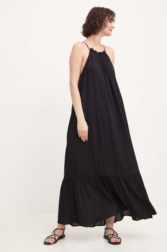 Answear Lab rochie 3702d.FKK negru WZ24
